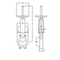 Knifegate valve Series: EX Type: 5412 Stainless steel Hand wheel Wafer type